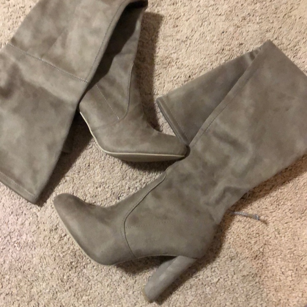 *BRAND NEW* Taupe Thigh High boots